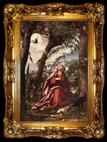 framed  BURGKMAIR, Hans St John the Evangelist in Patmos d, ta009-2
